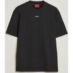 Svarta Kortärmade Kortärmade T-shirts från HUGO BOSS HUGO i Storlek S i Bomull för Herrar 