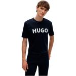Ekologiska Svarta Kortärmade T-shirts stora storlekar från HUGO BOSS HUGO på rea i Storlek XXL i Jerseytyg för Herrar 