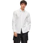Vita Långärmade Långärmade skjortor från HUGO BOSS HUGO på rea med Kent krage i Bomull för Herrar 