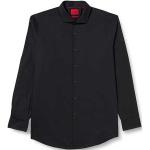 Formella Svarta Långärmade Långärmade skjortor från HUGO BOSS HUGO på rea i Storlek XS i Bomull för Herrar 