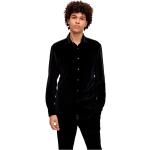Svarta Långärmade Långärmade skjortor från HUGO BOSS HUGO på rea med Kent krage i Polyester för Herrar 