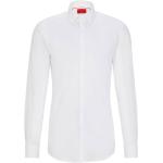 Vita Långärmade Långärmade skjortor från HUGO BOSS HUGO på rea med Kent krage för Herrar 