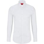 Vita Långärmade Långärmade skjortor från HUGO BOSS HUGO på rea med Kent krage i Bomull för Herrar 