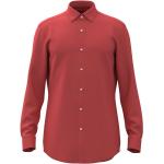 Röda Långärmade Festliga Långärmade skjortor från HUGO BOSS HUGO på rea med Kent krage i Bomull för Herrar 