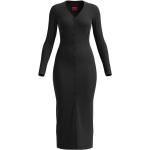 Svarta Stickade klänningar med virkning från HUGO BOSS HUGO på rea i Storlek S i Jerseytyg för Damer 