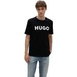 Ekologiska Svarta Kortärmade Kortärmade T-shirts från HUGO BOSS HUGO på rea i Storlek XS i Jerseytyg för Herrar 