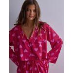 Rosa Pyjamaströjor från Hunkemöller i Storlek M i Satin för Damer 