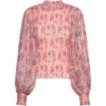 Rosa Långärmade Långärmade blusar från Bruuns Bazaar i Storlek XS för Damer 