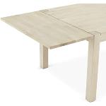 Ibbe Design Klippplatta bordsskiva för Texas utdragbart matbord natur solid tvålfinish ek trä matrum bord, L 50 x B 100 x H 2,5 cm