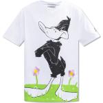 Vita Looney Tunes Kortärmade T-shirts från Iceberg i Storlek L i Bomull för Herrar 