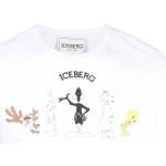 Vita Looney Tunes T-shirts med tryck från Iceberg på rea i Bomull för Damer 