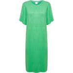 Hållbara Gröna Stickade klänningar från ICHI på rea i Storlek S för Damer 