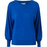 Hållbara Blåa Stickade tröjor med glitter från ICHI i Storlek XS för Damer 