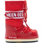 Röda Moonboots från Moon Boot Icon i storlek 31 med Slip-on med rundad tå i Gummi 