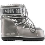 Silvriga Moonboots från Moon Boot i storlek 42 med Snörning med rundad tå i Gummi för Damer 