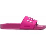 Rosa Slip in-sandaler från DSQUARED2 Icon i storlek 36 med Slip-on med öppen tå i Gummi för Damer 