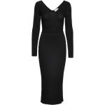 Knälånga Svarta Cut out klänningar från Calvin Klein i Storlek XL för Damer 
