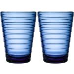 Iittala Aino Aalto vattenglas 33 cl 2-pack, ultramarinblå