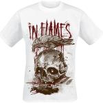 Vita In Flames Band t-shirts i Storlek S i Bomull för Herrar 
