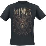 Svarta In Flames T-shirts stora storlekar i Storlek XXL i Bomull för Herrar 