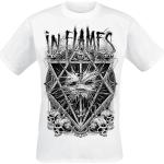 Vita In Flames T-shirts stora storlekar i Storlek 3 XL i Bomull för Herrar 