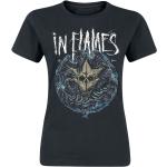 Svarta In Flames Band t-shirts i Storlek XXL i Bomull för Damer 