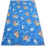 Inbyggd matta för barn FROZEN blå ELSA 70x90 cm