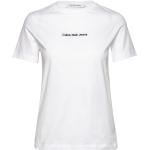 Vita Kortärmade Kortärmade T-shirts från Calvin Klein Jeans i Storlek XS 