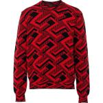 Röda Långärmade Kashmir tröjor från Prada i Storlek M för Herrar 