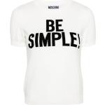 Vita Kortärmade Kortärmade T-shirts från Moschino i Storlek 3 XL för Damer 
