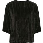 Svarta Långärmade Långärmade blusar med glitter från InWear i Storlek XS för Damer 
