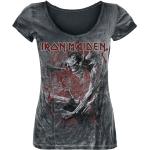 Svarta Iron Maiden T-shirts stora storlekar i Storlek 3 XL i Bomull för Damer 