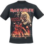 Svarta Iron Maiden T-shirts stora storlekar i Storlek XL i Bomull för Herrar 