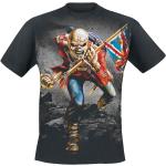 Svarta Iron Maiden T-shirts stora storlekar i Storlek L i Bomull för Herrar 