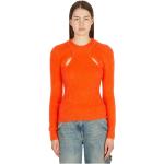 Bohemiska Orange Stickade tröjor från Isabel Marant på rea med Rund ringning i Mohair för Damer 