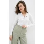 Vita Långärmade T-shirts stora storlekar i Storlek XL i Polyester för Damer 