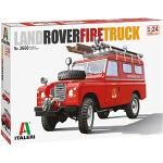 ITALERI 3660S – 1:24 Land Rover Fire Truck, modelltillverkning, byggsats, stående modelltillverkning, hantverk, hobby, limning, plastbyggsats, detaljerad