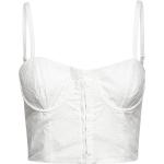 Iva Broderie Cot Crop Top Tops Crop Tops Sleeveless Crop Tops White French Connection