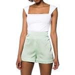 IVYREVEL kvinnors kontrastfåll shorts, Grön (paste