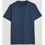 Mörkblåa Kortärmade Kortärmade T-shirts från J. LINDEBERG i Storlek L i Bomull för Herrar 