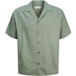 Gröna Långärmade Långärmade skjortor från Jack & Jones på rea i Storlek M i Twill för Herrar 