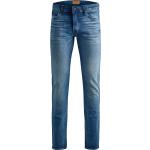 Blåa Slim fit jeans från Jack & Jones på rea med L34 med W48 i Denim 