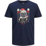 Höst Blåa Jul T-shirts från Jack & Jones i Bomull för Herrar 