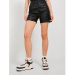 Svarta High-waist shorts från Jack & Jones på rea i Storlek S i Konstläder för Damer 