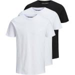 Hållbara Ekologiska Vita Kortärmade Kortärmade T-shirts från Jack & Jones på rea 3 delar i Storlek XL i Bomull för Herrar 