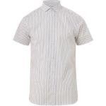 Vita Kortärmade Mönstrade skjortor från Jack & Jones på rea i Storlek L i Bomull 