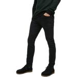 Ekologiska Svarta Slim fit jeans från Jack & Jones Tim på rea för Herrar 
