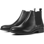Svarta Chelsea-boots från Jack & Jones på rea i storlek 43 i Läder för Herrar 