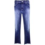 Ekologiska Blåa High waisted jeans med broderi från Jacob Cohen på rea för Damer 