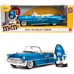 Jada Toys M&Ms Blue & 1956 Cadillac Eldorado 1:24 fordon och M&M samlarfigur